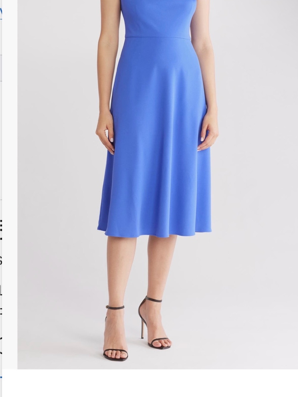 Eliza J Royal Blue A-Line Midi Dress